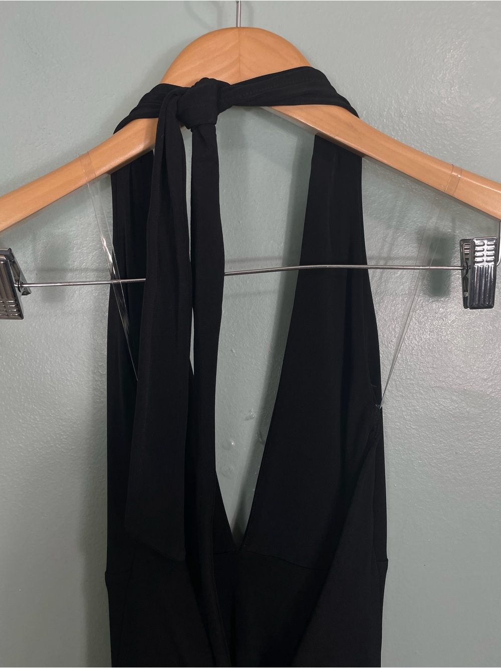 Revolve x Nookie Illegal Halter Gown In Black‎ Maxi Dress Women Medium - Picture 4 of 6